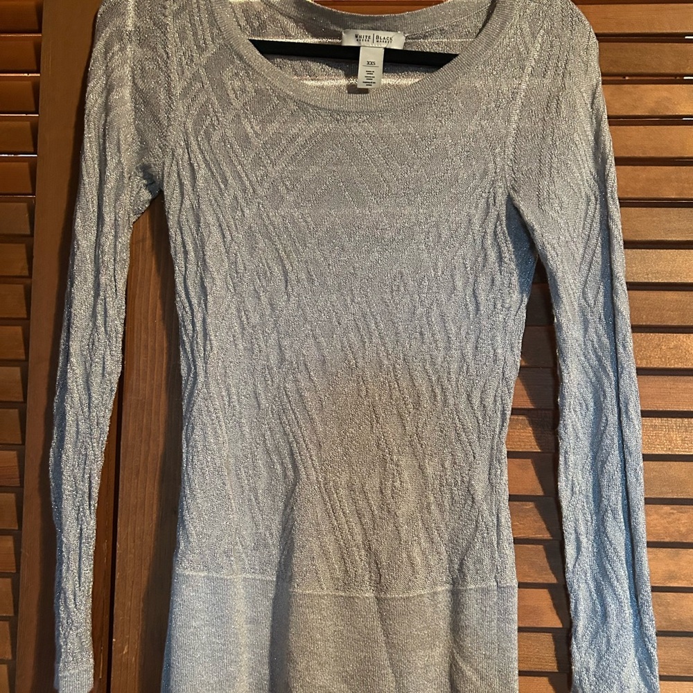 Silver Long Sleeve Sweater